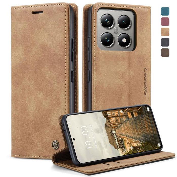 Funda de cuero para teléfono con tapa horizontal multifuncional CaseMe 013, For Xiaomi 17T 5G, For Xiaomi 17 Ultra, For Redmi Note 15 Pro 4G Global 163.2mm, For Redmi Note 15 Pro 5G Global 163.6mm, For Xiaomi 17, For Xiaomi 15T Pro, For Xiaomi 15T     ...