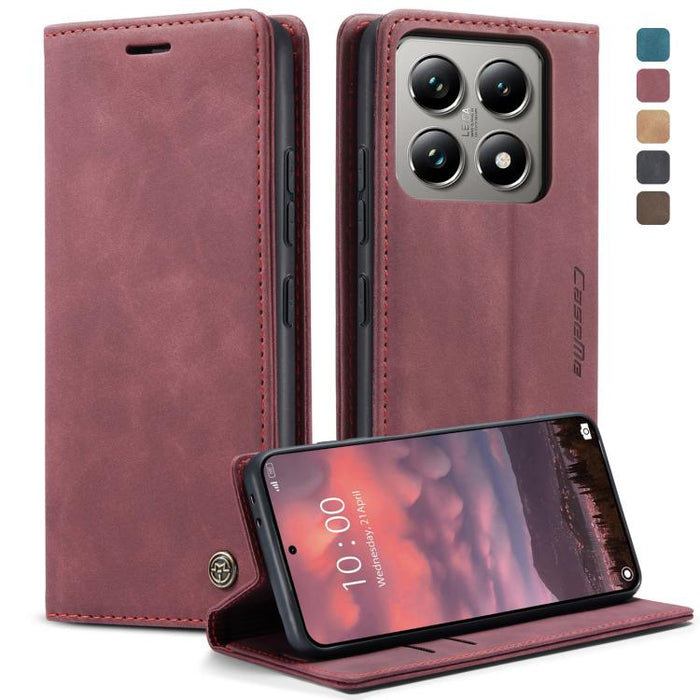 Funda de cuero para teléfono con tapa horizontal multifuncional CaseMe 013, For Xiaomi 17T 5G, For Xiaomi 17 Ultra, For Redmi Note 15 Pro 4G Global 163.2mm, For Redmi Note 15 Pro 5G Global 163.6mm, For Xiaomi 17, For Xiaomi 15T Pro, For Xiaomi 15T     ...