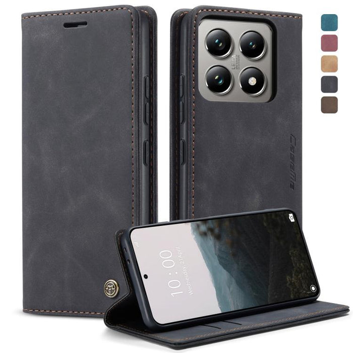 Funda de cuero para teléfono con tapa horizontal multifuncional CaseMe 013, For Xiaomi 17T 5G, For Xiaomi 17 Ultra, For Redmi Note 15 Pro 4G Global 163.2mm, For Redmi Note 15 Pro 5G Global 163.6mm, For Xiaomi 17, For Xiaomi 15T Pro, For Xiaomi 15T     ...