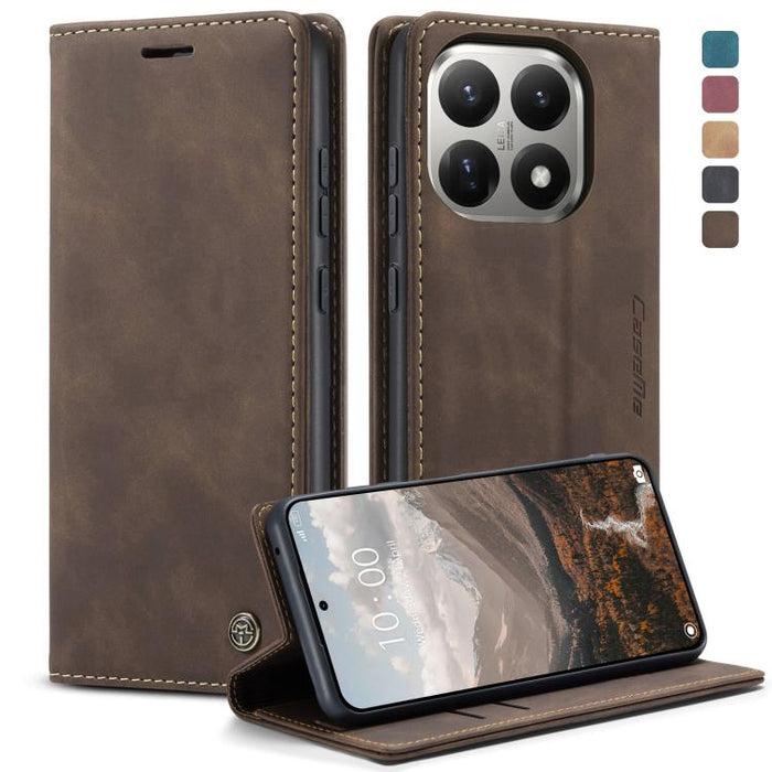 Funda de cuero para teléfono con tapa horizontal multifuncional CaseMe 013, For Xiaomi 17T 5G, For Xiaomi 17 Ultra, For Redmi Note 15 Pro 4G Global 163.2mm, For Redmi Note 15 Pro 5G Global 163.6mm, For Xiaomi 17, For Xiaomi 15T Pro, For Xiaomi 15T     ...