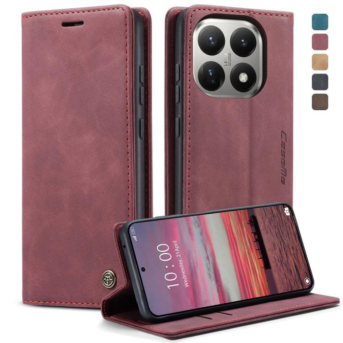 Funda de cuero para teléfono con tapa horizontal multifuncional CaseMe 013, For Xiaomi 17T 5G, For Xiaomi 17 Ultra, For Redmi Note 15 Pro 4G Global 163.2mm, For Redmi Note 15 Pro 5G Global 163.6mm, For Xiaomi 17, For Xiaomi 15T Pro, For Xiaomi 15T     ...