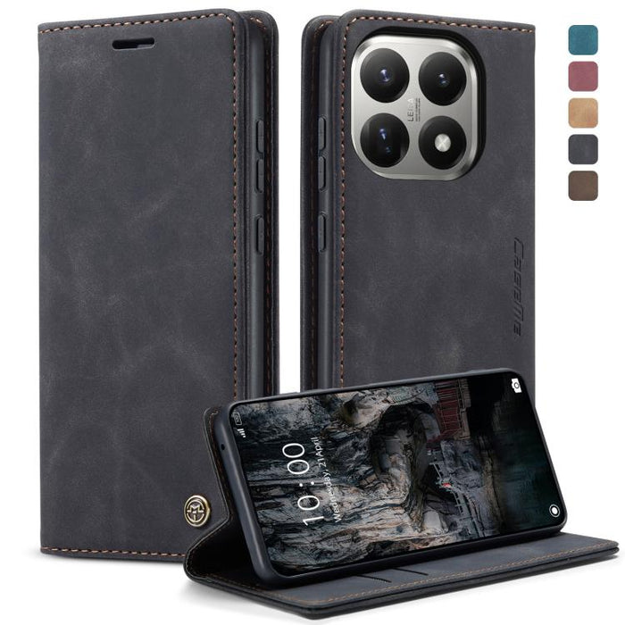 Funda de cuero para teléfono con tapa horizontal multifuncional CaseMe 013, For Xiaomi 17T 5G, For Xiaomi 17 Ultra, For Redmi Note 15 Pro 4G Global 163.2mm, For Redmi Note 15 Pro 5G Global 163.6mm, For Xiaomi 17, For Xiaomi 15T Pro, For Xiaomi 15T     ...