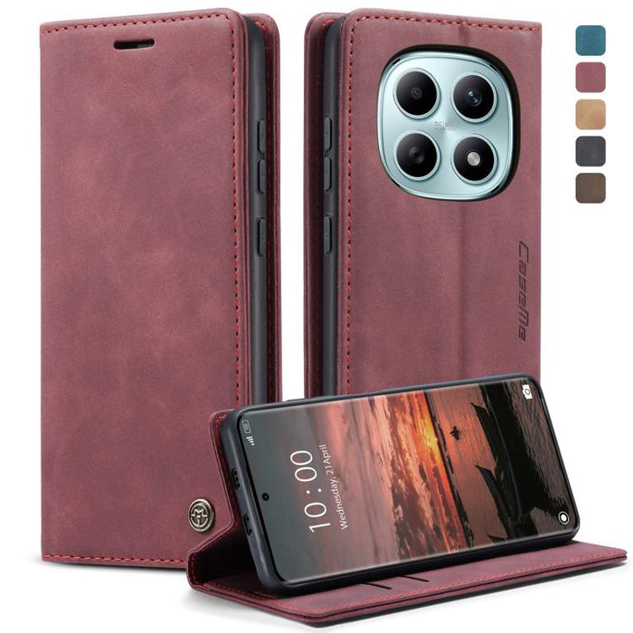 Funda de cuero para teléfono con tapa horizontal multifuncional CaseMe 013, For Xiaomi 17T 5G, For Xiaomi 17 Ultra, For Redmi Note 15 Pro 4G Global 163.2mm, For Redmi Note 15 Pro 5G Global 163.6mm, For Xiaomi 17, For Xiaomi 15T Pro, For Xiaomi 15T     ...