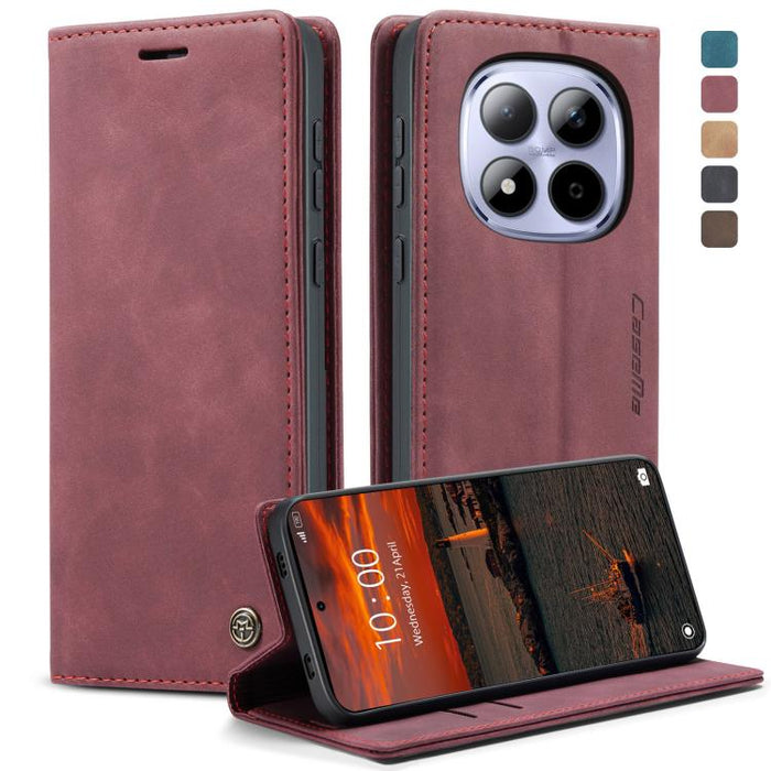Funda de cuero para teléfono con tapa horizontal multifuncional CaseMe 013, For Xiaomi 17T 5G, For Xiaomi 17 Ultra, For Redmi Note 15 Pro 4G Global 163.2mm, For Redmi Note 15 Pro 5G Global 163.6mm, For Xiaomi 17, For Xiaomi 15T Pro, For Xiaomi 15T     ...