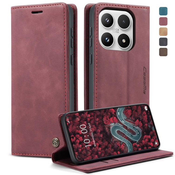 Funda de cuero para teléfono con tapa horizontal multifuncional CaseMe 013, For Xiaomi 17T 5G, For Xiaomi 17 Ultra, For Redmi Note 15 Pro 4G Global 163.2mm, For Redmi Note 15 Pro 5G Global 163.6mm, For Xiaomi 17, For Xiaomi 15T Pro, For Xiaomi 15T     ...