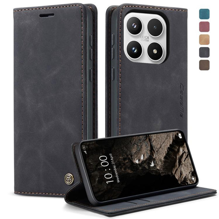 Funda de cuero para teléfono con tapa horizontal multifuncional CaseMe 013, For Xiaomi 17T 5G, For Xiaomi 17 Ultra, For Redmi Note 15 Pro 4G Global 163.2mm, For Redmi Note 15 Pro 5G Global 163.6mm, For Xiaomi 17, For Xiaomi 15T Pro, For Xiaomi 15T     ...