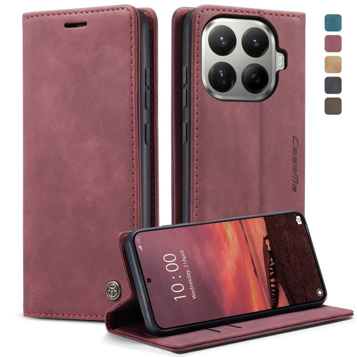 Funda de cuero para teléfono con tapa horizontal multifuncional CaseMe 013, For Xiaomi 17T 5G, For Xiaomi 17 Ultra, For Redmi Note 15 Pro 4G Global 163.2mm, For Redmi Note 15 Pro 5G Global 163.6mm, For Xiaomi 17, For Xiaomi 15T Pro, For Xiaomi 15T     ...