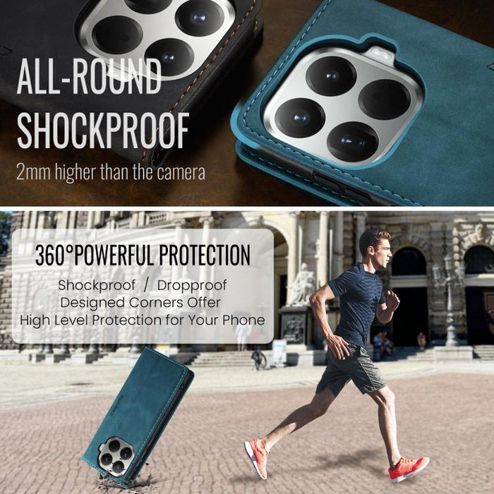 Funda de cuero para teléfono con tapa horizontal multifuncional CaseMe 013, For Xiaomi 17T 5G, For Xiaomi 17 Ultra, For Redmi Note 15 Pro 4G Global 163.2mm, For Redmi Note 15 Pro 5G Global 163.6mm, For Xiaomi 17, For Xiaomi 15T Pro, For Xiaomi 15T     ...