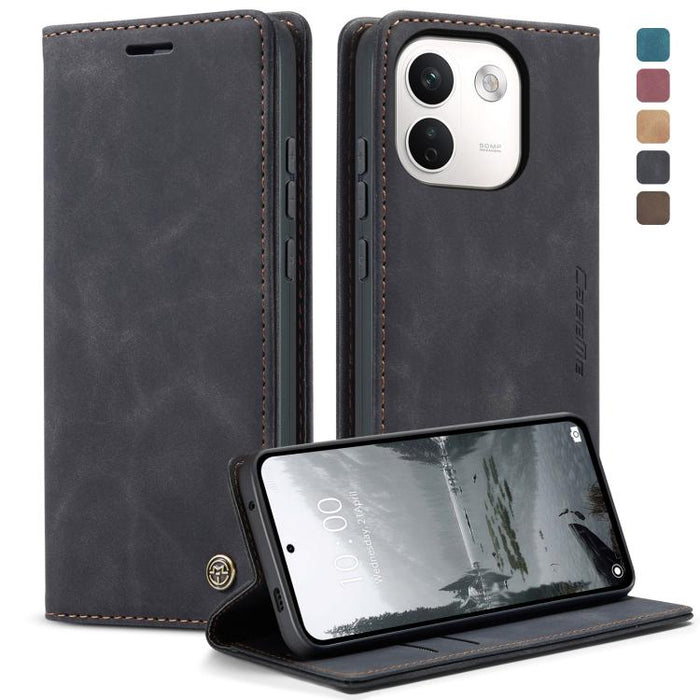 Funda de cuero para teléfono con tapa horizontal multifuncional CaseMe 013, For Redmi Note 17 4G / 5G Global 169.7mm, For Redmi Note 17 Pro Max Global 163.4mm, For Redmi Note 17 Pro 5G Global 163.5mm, For Xiaomi 17T Pro 5G, For Xiaomi 17T 5G           ...