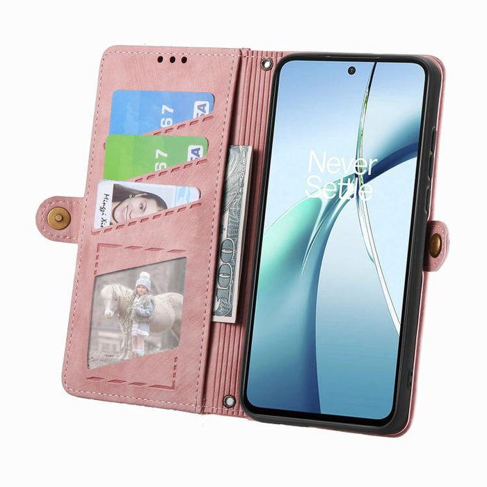 Estuche para teléfono de cuero con hebilla lateral y billetera con cremallera geométrica, For Xiaomi 17 Pro Max, For Xiaomi 17 Pro, For Xiaomi 17, For Xiaomi Poco M7 4G 169mm, For Redmi 15C 5G / 4G Glodal 171mm, For Xiaomi 15T Pro, For Xiaomi 15T      ...