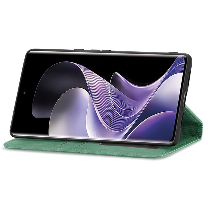 Funda de cuero para teléfono con tapa magnética y tacto retro, For Xiaomi Redmi Note 14 Pro+ 5G, For Xiaomi Redmi Note 14 Pro 5G, For Redmi 15C 5G / 4G Global 171mm