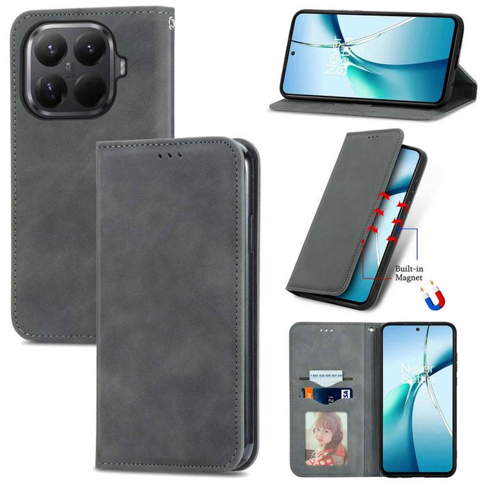 Funda de cuero para teléfono con tapa magnética y tacto retro, For Xiaomi Poco X8 Pro Max 5G, For Xiaomi Poco X8 Pro 5G, For Redmi Turbo 5 Max 5G, For Redmi Turbo 5 5G, For Xiaomi 17 Pro Max, For Xiaomi 17 Pro, For Xiaomi 17, For Xiaomi Poco M7 4G 169m...