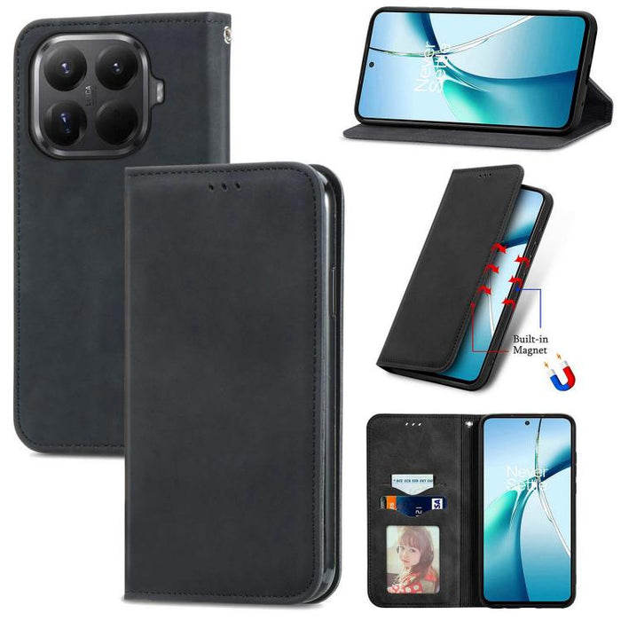 Funda de cuero para teléfono con tapa magnética y tacto retro, For Xiaomi Poco X8 Pro Max 5G, For Xiaomi Poco X8 Pro 5G, For Redmi Turbo 5 Max 5G, For Redmi Turbo 5 5G, For Xiaomi 17 Pro Max, For Xiaomi 17 Pro, For Xiaomi 17, For Xiaomi Poco M7 4G 169m...