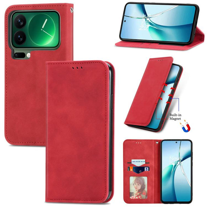 Funda de cuero para teléfono con tapa magnética y tacto retro, For Xiaomi Poco X8 Pro Max 5G, For Xiaomi Poco X8 Pro 5G, For Redmi Turbo 5 Max 5G, For Redmi Turbo 5 5G, For Xiaomi 17 Pro Max, For Xiaomi 17 Pro, For Xiaomi 17, For Xiaomi Poco M7 4G 169m...