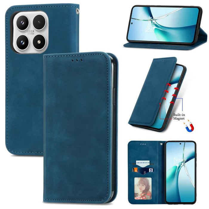 Funda de cuero para teléfono con tapa magnética y tacto retro, For Xiaomi Poco X8 Pro Max 5G, For Xiaomi Poco X8 Pro 5G, For Redmi Turbo 5 Max 5G, For Redmi Turbo 5 5G, For Xiaomi 17 Pro Max, For Xiaomi 17 Pro, For Xiaomi 17, For Xiaomi Poco M7 4G 169m...