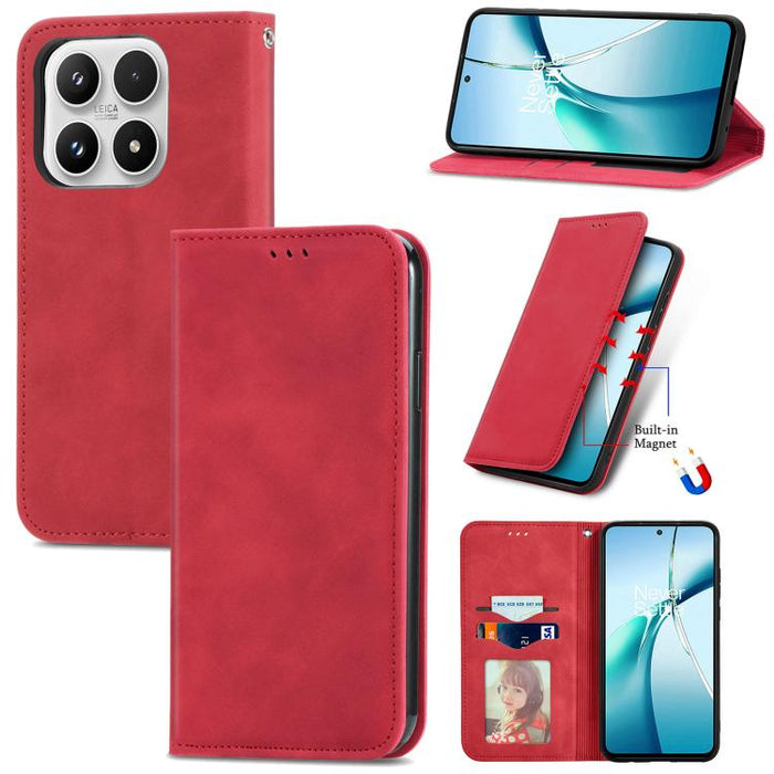 Funda de cuero para teléfono con tapa magnética y tacto retro, For Xiaomi Poco X8 Pro Max 5G, For Xiaomi Poco X8 Pro 5G, For Redmi Turbo 5 Max 5G, For Redmi Turbo 5 5G, For Xiaomi 17 Pro Max, For Xiaomi 17 Pro, For Xiaomi 17, For Xiaomi Poco M7 4G 169m...
