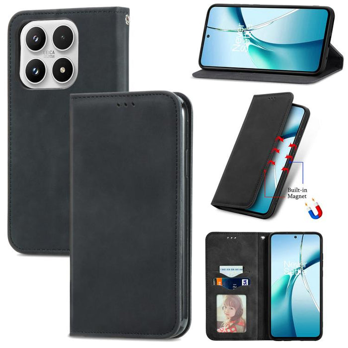 Funda de cuero para teléfono con tapa magnética y tacto retro, For Xiaomi Poco X8 Pro Max 5G, For Xiaomi Poco X8 Pro 5G, For Redmi Turbo 5 Max 5G, For Redmi Turbo 5 5G, For Xiaomi 17 Pro Max, For Xiaomi 17 Pro, For Xiaomi 17, For Xiaomi Poco M7 4G 169m...