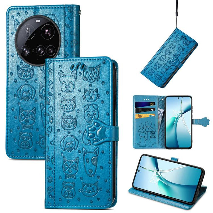 Funda de cuero para teléfono con estampado de gato y perro, For Xiaomi Poco X8 Pro Max 5G, For Xiaomi Poco X8 Pro 5G, For Redmi Turbo 5 Max 5G, For Redmi Turbo 5 5G, For Xiaomi 17 Pro Max, For Xiaomi 17 Pro, For Xiaomi 17, For Xiaomi Poco M7 4G 169mm  ...