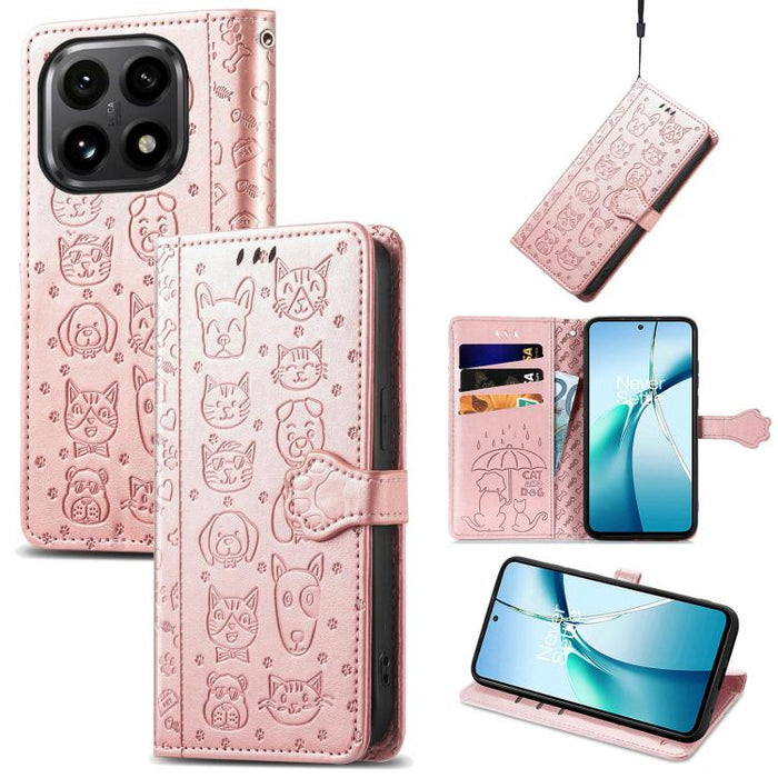 Funda de cuero para teléfono con estampado de gato y perro, For Xiaomi Poco X8 Pro Max 5G, For Xiaomi Poco X8 Pro 5G, For Redmi Turbo 5 Max 5G, For Redmi Turbo 5 5G, For Xiaomi 17 Pro Max, For Xiaomi 17 Pro, For Xiaomi 17, For Xiaomi Poco M7 4G 169mm  ...
