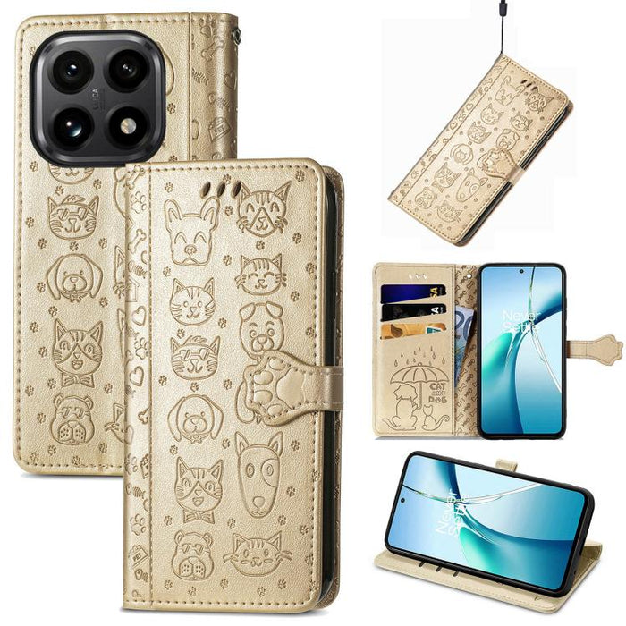 Funda de cuero para teléfono con estampado de gato y perro, For Xiaomi Poco X8 Pro Max 5G, For Xiaomi Poco X8 Pro 5G, For Redmi Turbo 5 Max 5G, For Redmi Turbo 5 5G, For Xiaomi 17 Pro Max, For Xiaomi 17 Pro, For Xiaomi 17, For Xiaomi Poco M7 4G 169mm  ...