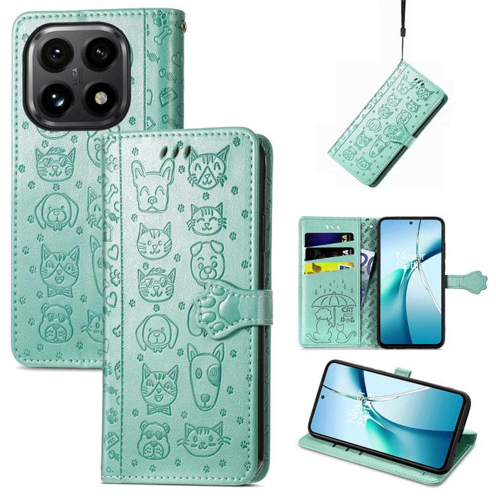 Funda de cuero para teléfono con estampado de gato y perro, For Xiaomi Poco X8 Pro Max 5G, For Xiaomi Poco X8 Pro 5G, For Redmi Turbo 5 Max 5G, For Redmi Turbo 5 5G, For Xiaomi 17 Pro Max, For Xiaomi 17 Pro, For Xiaomi 17, For Xiaomi Poco M7 4G 169mm  ...