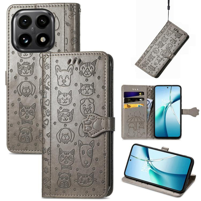 Funda de cuero para teléfono con estampado de gato y perro, For Xiaomi Poco X8 Pro Max 5G, For Xiaomi Poco X8 Pro 5G, For Redmi Turbo 5 Max 5G, For Redmi Turbo 5 5G, For Xiaomi 17 Pro Max, For Xiaomi 17 Pro, For Xiaomi 17, For Xiaomi Poco M7 4G 169mm  ...