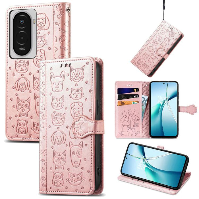 Funda de cuero para teléfono con estampado de gato y perro, For Xiaomi Poco X8 Pro Max 5G, For Xiaomi Poco X8 Pro 5G, For Redmi Turbo 5 Max 5G, For Redmi Turbo 5 5G, For Xiaomi 17 Pro Max, For Xiaomi 17 Pro, For Xiaomi 17, For Xiaomi Poco M7 4G 169mm  ...