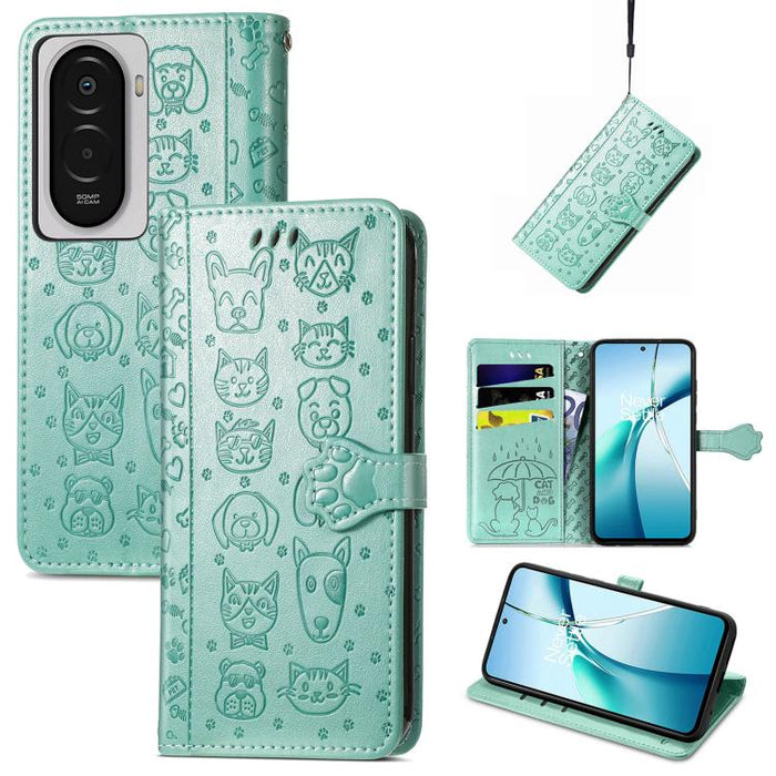 Funda de cuero para teléfono con estampado de gato y perro, For Xiaomi Poco X8 Pro Max 5G, For Xiaomi Poco X8 Pro 5G, For Redmi Turbo 5 Max 5G, For Redmi Turbo 5 5G, For Xiaomi 17 Pro Max, For Xiaomi 17 Pro, For Xiaomi 17, For Xiaomi Poco M7 4G 169mm  ...