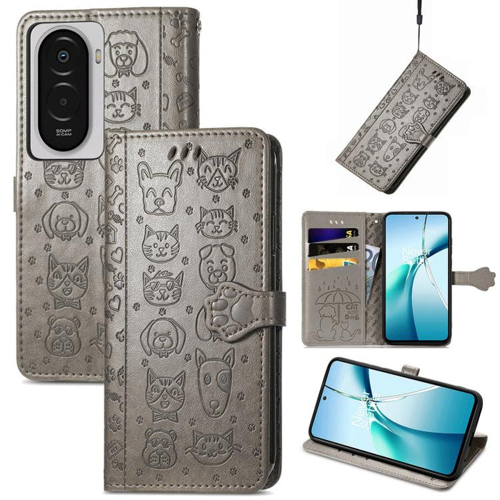 Funda de cuero para teléfono con estampado de gato y perro, For Xiaomi Poco X8 Pro Max 5G, For Xiaomi Poco X8 Pro 5G, For Redmi Turbo 5 Max 5G, For Redmi Turbo 5 5G, For Xiaomi 17 Pro Max, For Xiaomi 17 Pro, For Xiaomi 17, For Xiaomi Poco M7 4G 169mm  ...