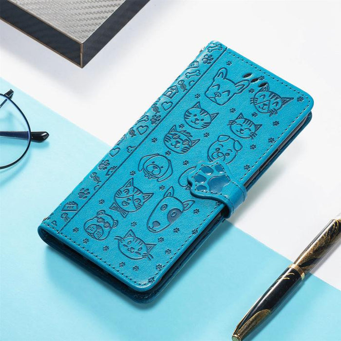 Funda de cuero para teléfono con estampado de gato y perro, For Xiaomi Poco X8 Pro Max 5G, For Xiaomi Poco X8 Pro 5G, For Redmi Turbo 5 Max 5G, For Redmi Turbo 5 5G, For Xiaomi 17 Pro Max, For Xiaomi 17 Pro, For Xiaomi 17, For Xiaomi Poco M7 4G 169mm  ...