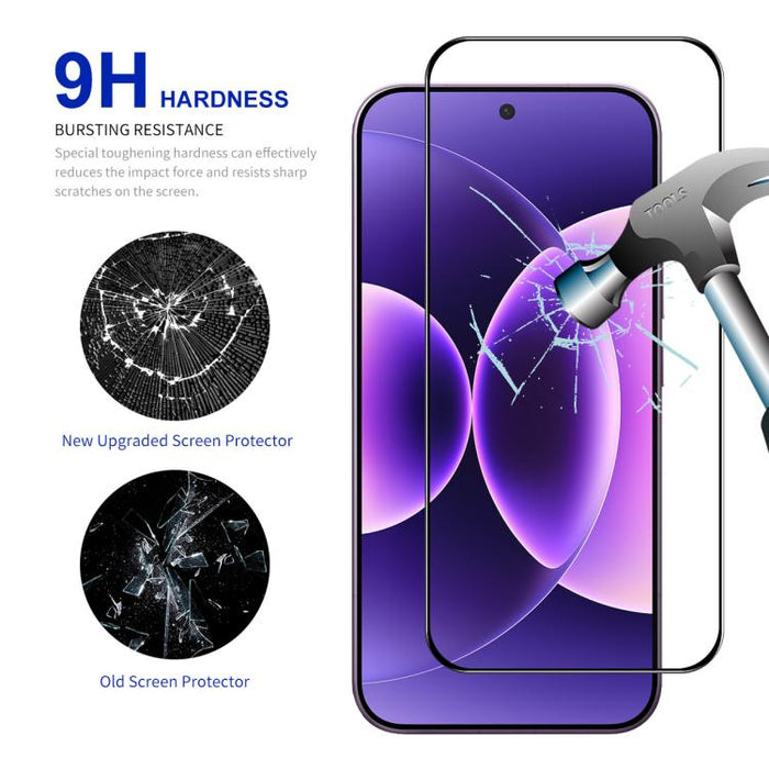Película de vidrio templado de aluminio y silicio ENKAY Hat-Prince de 0,18 mm de alto, compatible con desbloqueo por huella dactilar ultrasónica, For Xiaomi Poco X8 Pro Max, For Xiaomi Poco X8 Pro, For Redmi K90, For Redmi K90 Pro Max                  ...