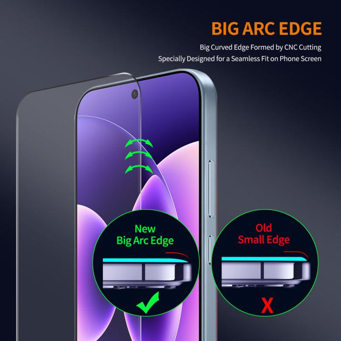 Película de vidrio templado de aluminio y silicio ENKAY de 0,18 mm de alto, compatible con desbloqueo por huella dactilar ultrasónica, For Xiaomi Poco X8 Pro Max, For Xiaomi Poco X8 Pro, For Redmi K90, For Redmi K90 Pro Max, For Xiaomi 17 Pro Max      ...