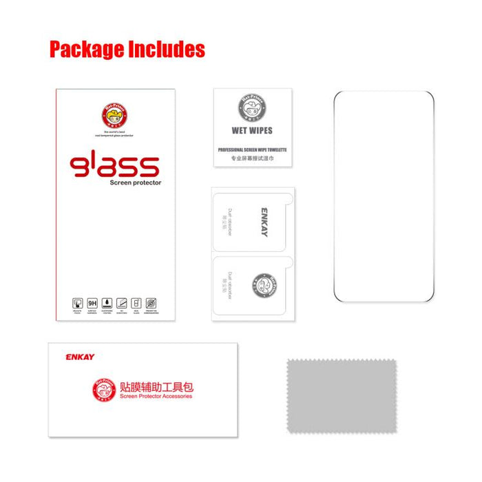 Película de vidrio templado de aluminio y silicio ENKAY de 0,18 mm de alto, compatible con desbloqueo por huella dactilar ultrasónica, For Xiaomi Poco X8 Pro Max, For Xiaomi Poco X8 Pro, For Redmi K90, For Redmi K90 Pro Max, For Xiaomi 17 Pro Max      ...