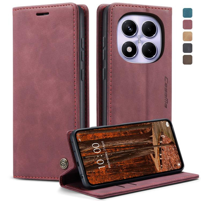 Funda de cuero para teléfono con tapa horizontal multifuncional CaseMe 013, For Xiaomi Poco F7 Pro / F7 Ultra, For Xiaomi Poco X7 Pro, For Redmi Note 14  Pro 4G Global, For Redmi Note 14 4G 163.25mm, For Redmi Note 14 5G, For Redmi Note 14 Pro 5G