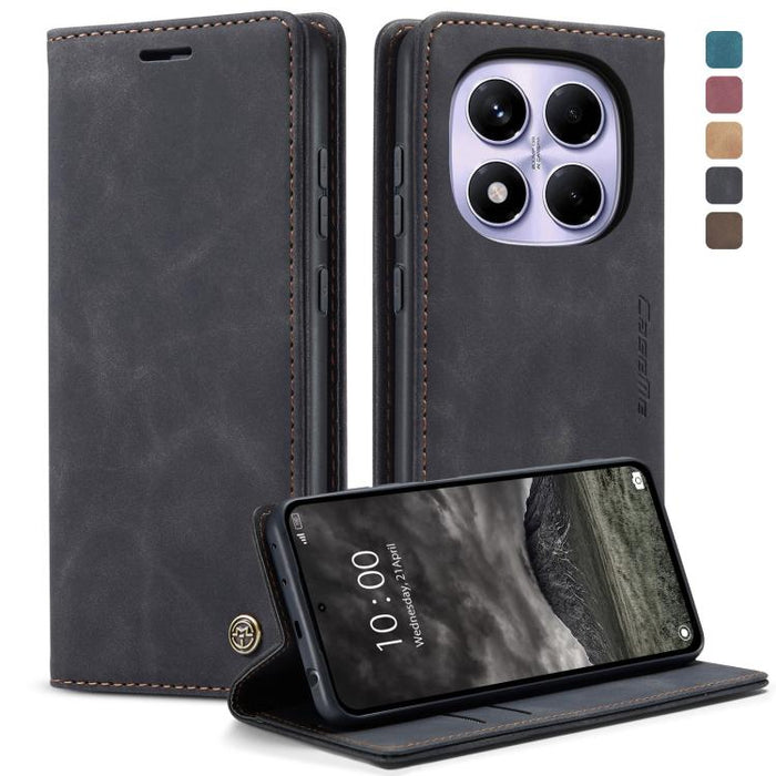 Funda de cuero para teléfono con tapa horizontal multifuncional CaseMe 013, For Xiaomi Poco F7 Pro / F7 Ultra, For Xiaomi Poco X7 Pro, For Redmi Note 14  Pro 4G Global, For Redmi Note 14 4G 163.25mm, For Redmi Note 14 5G, For Redmi Note 14 Pro 5G