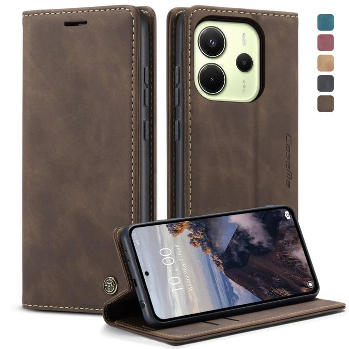 Funda de cuero para teléfono con tapa horizontal multifuncional CaseMe 013, For Xiaomi Poco F7 Pro / F7 Ultra, For Xiaomi Poco X7 Pro, For Redmi Note 14  Pro 4G Global, For Redmi Note 14 4G 163.25mm, For Redmi Note 14 5G, For Redmi Note 14 Pro 5G
