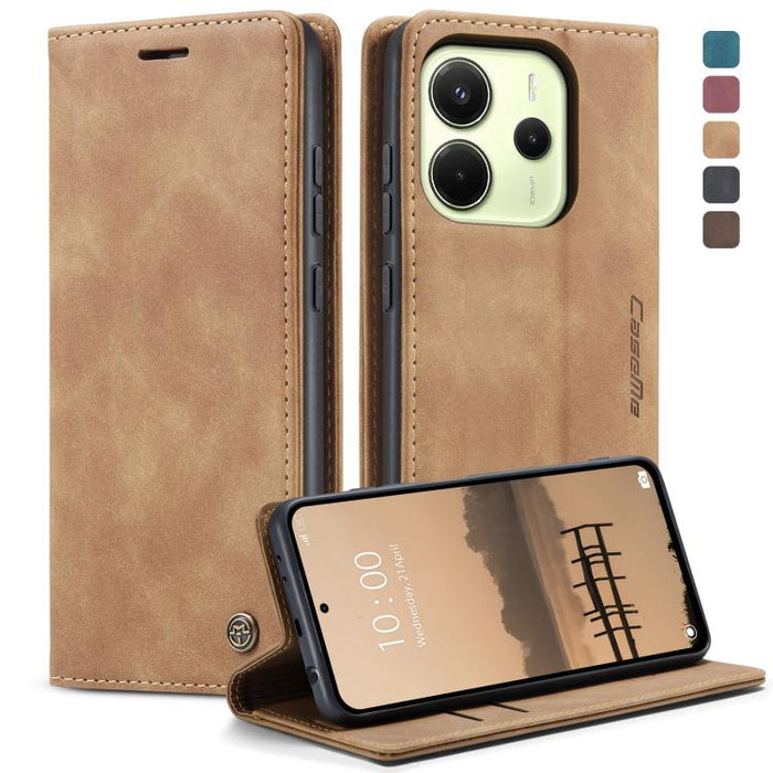 Funda de cuero para teléfono con tapa horizontal multifuncional CaseMe 013, For Xiaomi Poco F7 Pro / F7 Ultra, For Xiaomi Poco X7 Pro, For Redmi Note 14  Pro 4G Global, For Redmi Note 14 4G 163.25mm, For Redmi Note 14 5G, For Redmi Note 14 Pro 5G