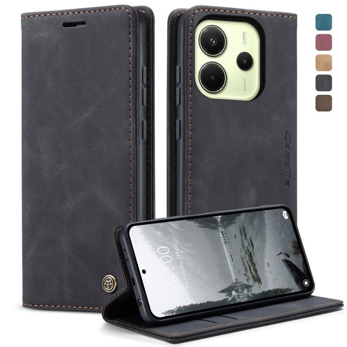 Funda de cuero para teléfono con tapa horizontal multifuncional CaseMe 013, For Xiaomi Poco F7 Pro / F7 Ultra, For Xiaomi Poco X7 Pro, For Redmi Note 14  Pro 4G Global, For Redmi Note 14 4G 163.25mm, For Redmi Note 14 5G, For Redmi Note 14 Pro 5G