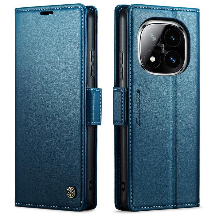 Funda para teléfono con textura de lichi y hebilla de mariposa con RFID y antirrobo CaseMe 023, For Xiaomi Poco F7 Pro / F7 Ultra