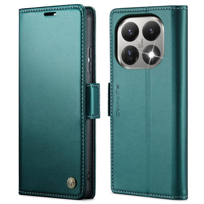 Funda para teléfono con textura de lichi y hebilla de mariposa con RFID y antirrobo CaseMe 023, For Xiaomi 17T 5G, For Xiaomi 17 Ultra, For Redmi Note 15 Pro 4G Global 163.2mm, For Redmi Note 15 Pro 5G Global 163.6mm, For Xiaomi 17, For Xiaomi 15T Pro ...