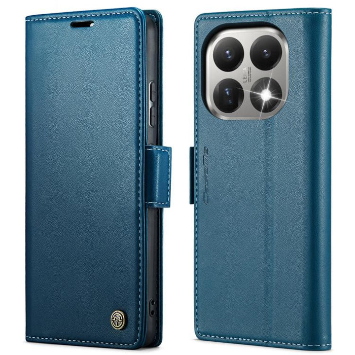 Funda para teléfono con textura de lichi y hebilla de mariposa con RFID y antirrobo CaseMe 023, For Xiaomi 17T 5G, For Xiaomi 17 Ultra, For Redmi Note 15 Pro 4G Global 163.2mm, For Redmi Note 15 Pro 5G Global 163.6mm, For Xiaomi 17, For Xiaomi 15T Pro ...