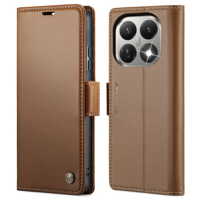 Funda para teléfono con textura de lichi y hebilla de mariposa con RFID y antirrobo CaseMe 023, For Xiaomi 17T 5G, For Xiaomi 17 Ultra, For Redmi Note 15 Pro 4G Global 163.2mm, For Redmi Note 15 Pro 5G Global 163.6mm, For Xiaomi 17, For Xiaomi 15T Pro ...