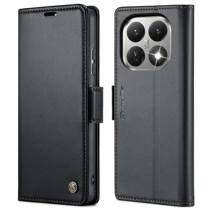 Funda para teléfono con textura de lichi y hebilla de mariposa con RFID y antirrobo CaseMe 023, For Xiaomi 17T 5G, For Xiaomi 17 Ultra, For Redmi Note 15 Pro 4G Global 163.2mm, For Redmi Note 15 Pro 5G Global 163.6mm, For Xiaomi 17, For Xiaomi 15T Pro ...