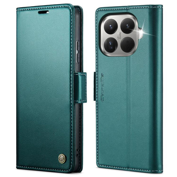 Funda para teléfono con textura de lichi y hebilla de mariposa con RFID y antirrobo CaseMe 023, For Xiaomi 17T 5G, For Xiaomi 17 Ultra, For Redmi Note 15 Pro 4G Global 163.2mm, For Redmi Note 15 Pro 5G Global 163.6mm, For Xiaomi 17, For Xiaomi 15T Pro ...