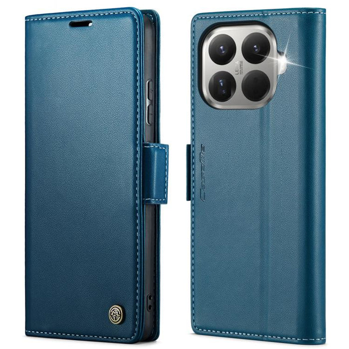 Funda para teléfono con textura de lichi y hebilla de mariposa con RFID y antirrobo CaseMe 023, For Xiaomi 17T 5G, For Xiaomi 17 Ultra, For Redmi Note 15 Pro 4G Global 163.2mm, For Redmi Note 15 Pro 5G Global 163.6mm, For Xiaomi 17, For Xiaomi 15T Pro ...
