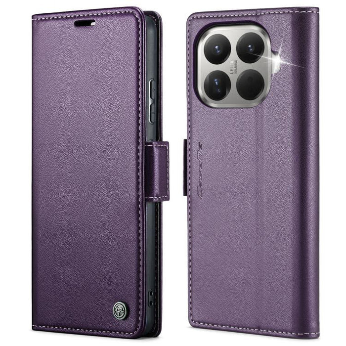 Funda para teléfono con textura de lichi y hebilla de mariposa con RFID y antirrobo CaseMe 023, For Xiaomi 17T 5G, For Xiaomi 17 Ultra, For Redmi Note 15 Pro 4G Global 163.2mm, For Redmi Note 15 Pro 5G Global 163.6mm, For Xiaomi 17, For Xiaomi 15T Pro ...