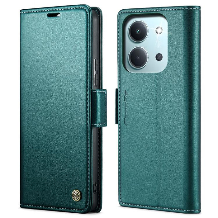 Funda para teléfono con textura de lichi y hebilla de mariposa con RFID y antirrobo CaseMe 023, For Xiaomi 17T 5G, For Xiaomi 17 Ultra, For Redmi Note 15 Pro 4G Global 163.2mm, For Redmi Note 15 Pro 5G Global 163.6mm, For Xiaomi 17, For Xiaomi 15T Pro ...