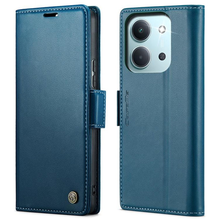 Funda para teléfono con textura de lichi y hebilla de mariposa con RFID y antirrobo CaseMe 023, For Xiaomi 17T 5G, For Xiaomi 17 Ultra, For Redmi Note 15 Pro 4G Global 163.2mm, For Redmi Note 15 Pro 5G Global 163.6mm, For Xiaomi 17, For Xiaomi 15T Pro ...