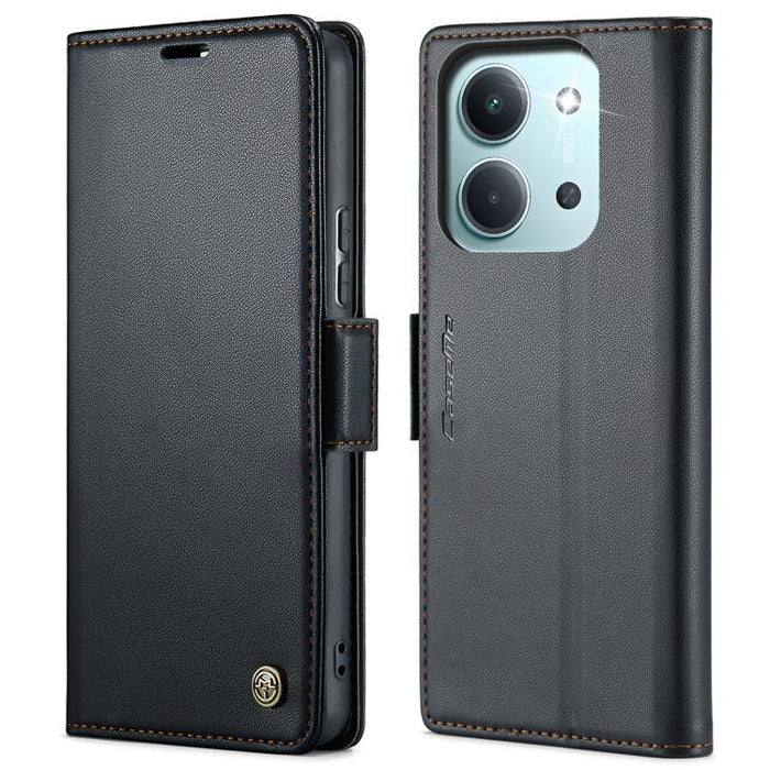 Funda para teléfono con textura de lichi y hebilla de mariposa con RFID y antirrobo CaseMe 023, For Xiaomi 17T 5G, For Xiaomi 17 Ultra, For Redmi Note 15 Pro 4G Global 163.2mm, For Redmi Note 15 Pro 5G Global 163.6mm, For Xiaomi 17, For Xiaomi 15T Pro ...