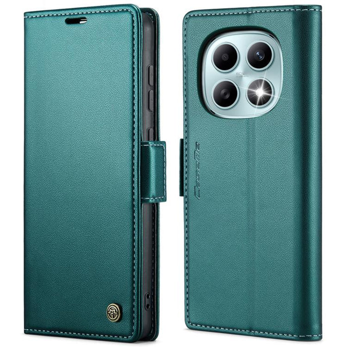 Funda para teléfono con textura de lichi y hebilla de mariposa con RFID y antirrobo CaseMe 023, For Xiaomi Poco F7 Pro / F7 Ultra
